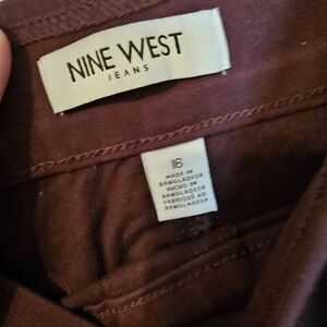 Nine West Heidi Pull-On Straight Pants in Deep Brown